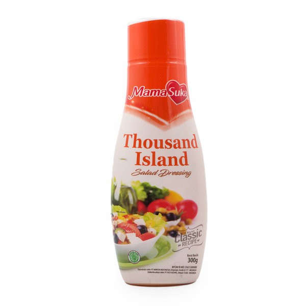 

MAMASUKA Thousand Island Mayonaise Sauce 300gr - Mama Suka Saus Salad Dressing Botol 300 Gram