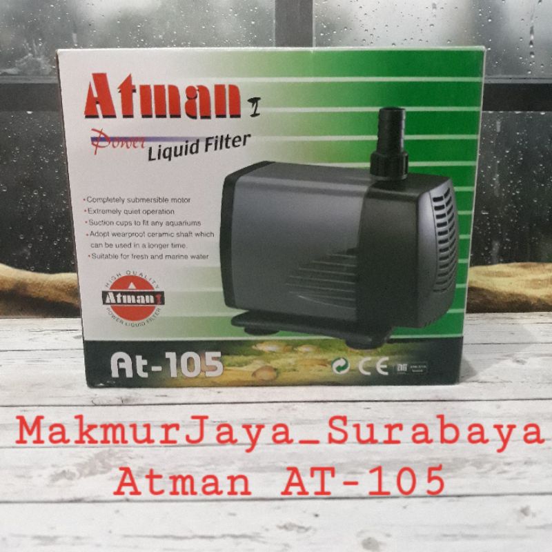 Atman AT-105 Pompa Celup Aquarium/Kolam Submersible Water Pump