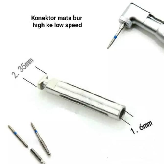 DENTAL BUR CONNECTOR KONEKTOR HIGHSPEED KE LOWSPEED