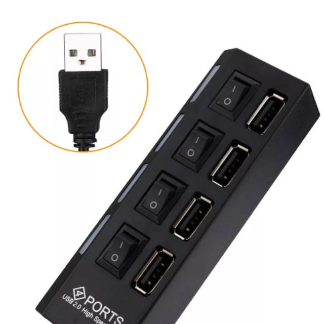 USB 2.0 HUB 4 Port Saklar