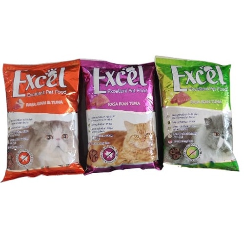 (Freshpack) Makanan Kucing Kering EXCEL 500 Gram / Dry Cat Food Murah