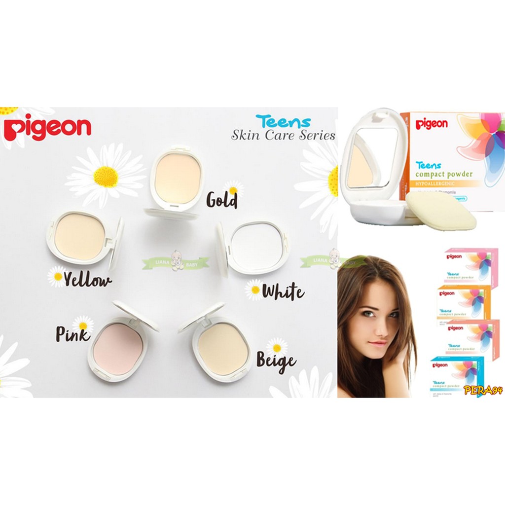 PERA94 PIGEON TEENS COMPACT POWDER HYPOALLERGENIC BEDAK PIGEON REMAJA