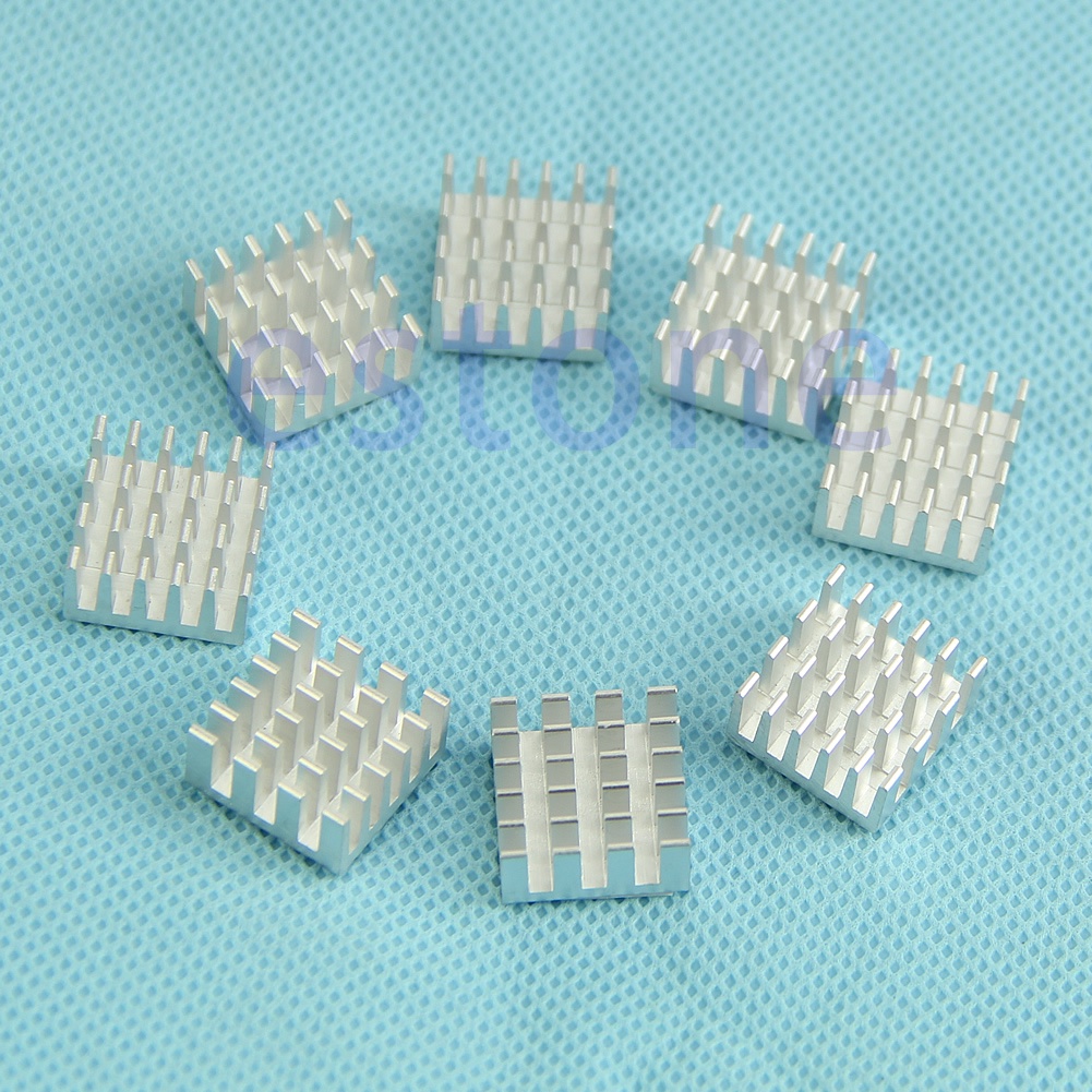 Bt 8PCS Kartu Aluminium Komputer PC VGA Memori DDR Pendingin Cooler Heatsink