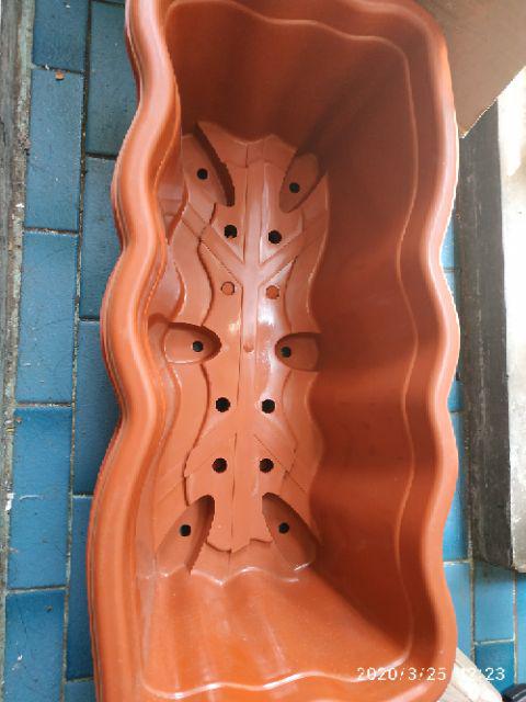 Pot Bunga Panjang Sgp05 Putih