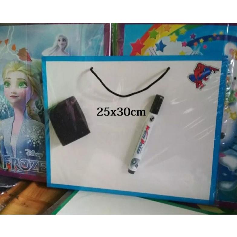 

[KODE JGVJO] papan tulis ukuran 25×30cm/papan tulis anak/white board/papan tulis gantung/papan tulis karakter/papan tulis gantung