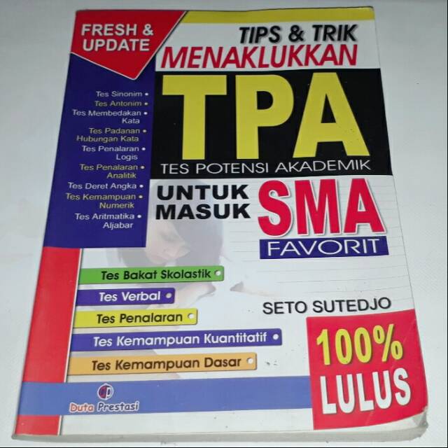 Buku Tes Potensi Akademik Guru Paud