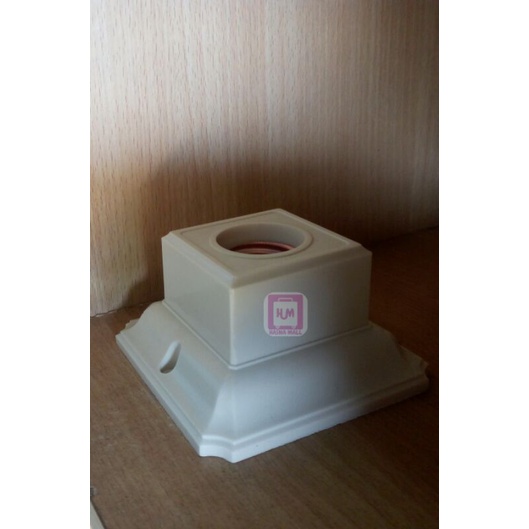 Hasna Mall - Broco fitting Lampu Plafon Bulat 1212,Oval 1211,Kotak 1210 Cream