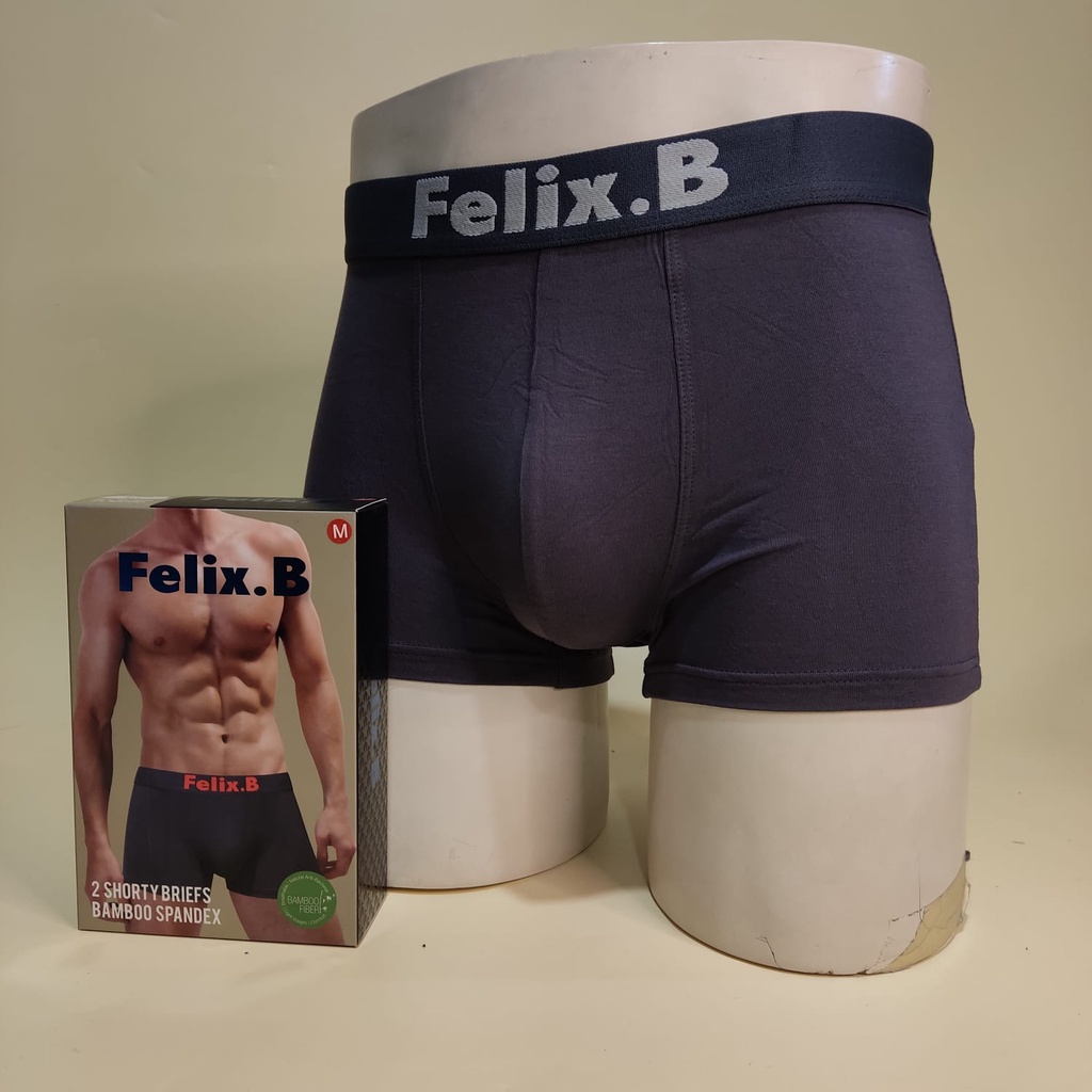 CELANA BOXER PRIA FELIX.B FB 2152 ISI 2 PCS | VISCOCSE SPANDEX