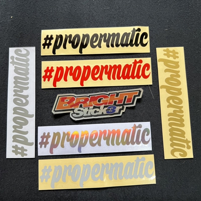 STICKER STIKER PROPERMATIC PROPER MATIC CUTTING