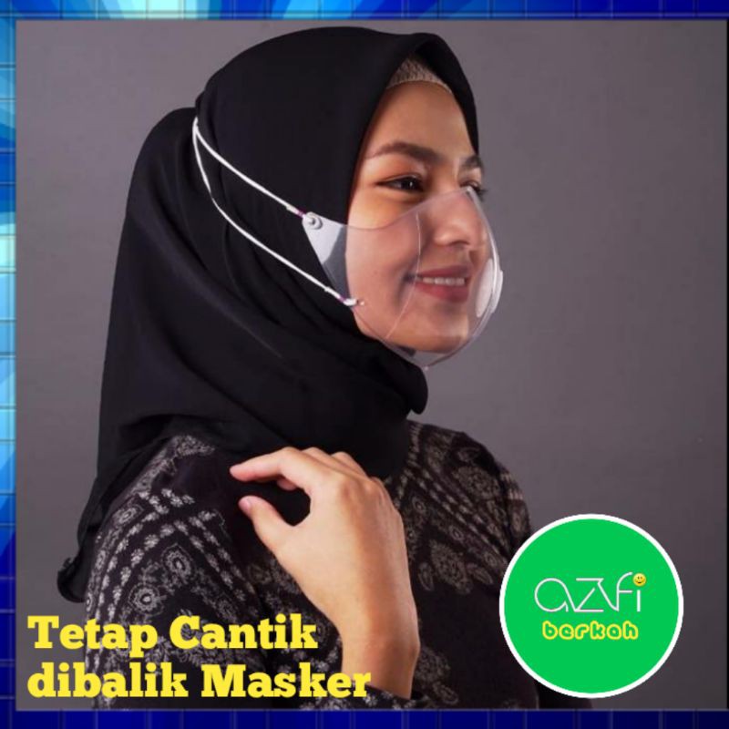 Masker Transparan NYS Headloop dan Earloop Masker Fashion Termo Plastik