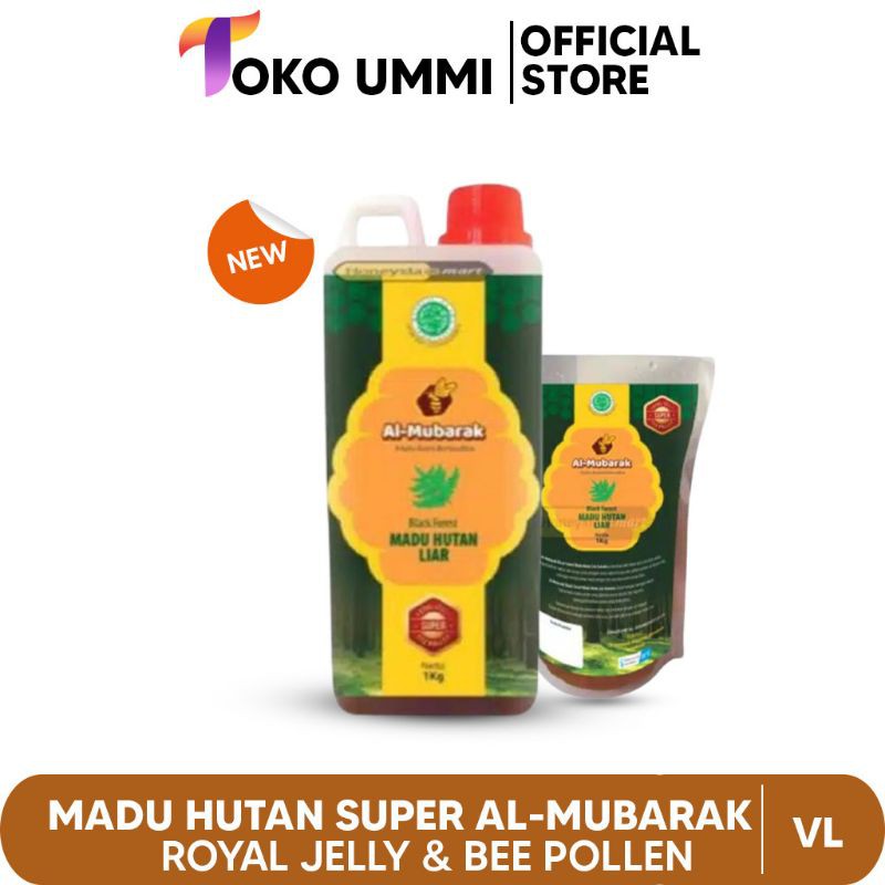 

Madu Hutan Super Al-Mubarak (Royal jelly dan Bee pollen)