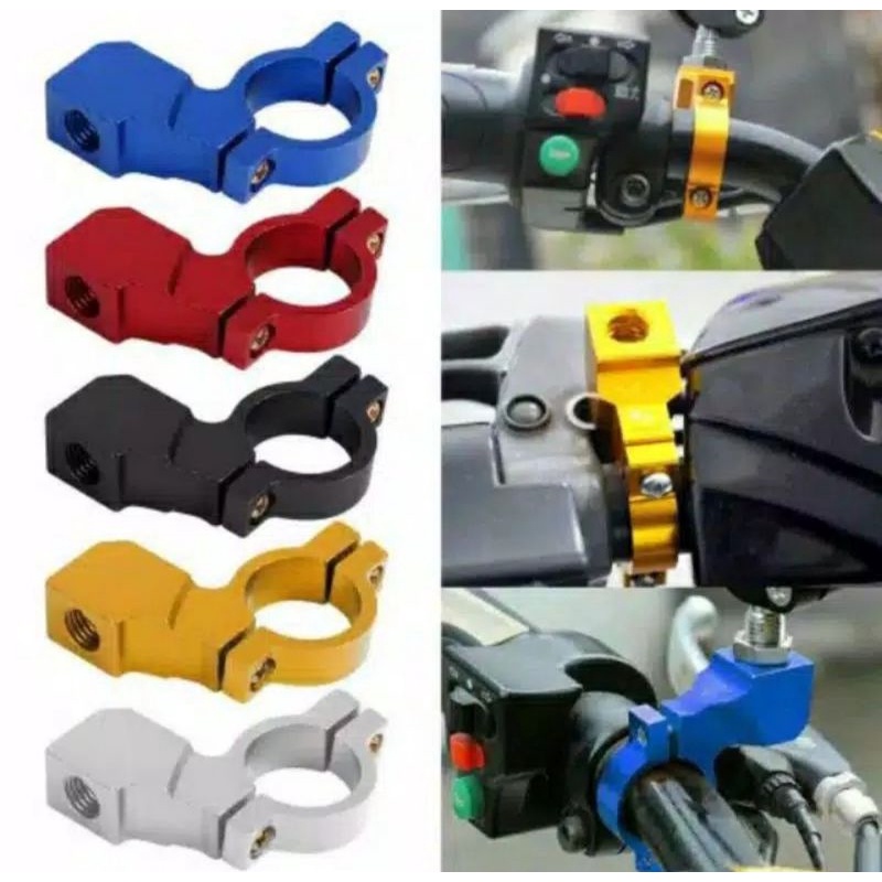 Breket Dudukan Spion CNC Pangkon Spion CNC Kleman Dudukan Spion CNC Untuk Tambahan dudukan Master Re