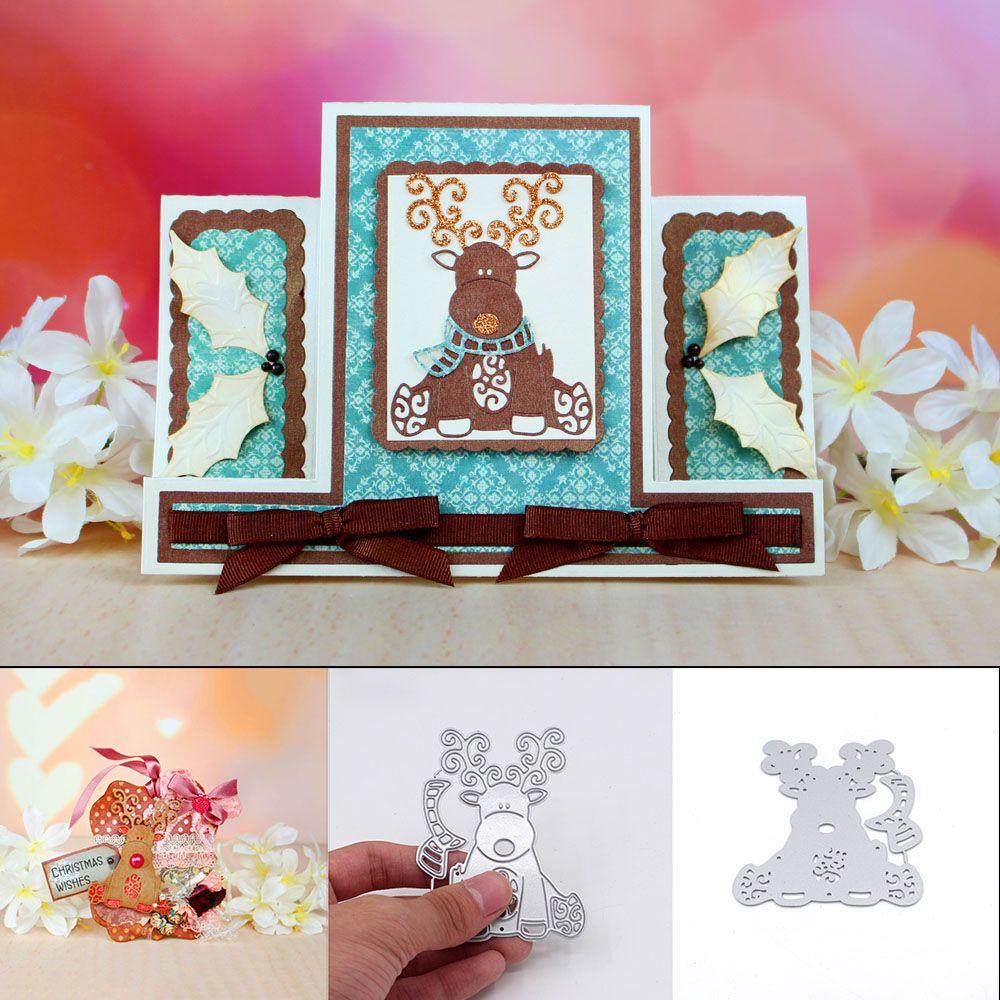 Cetakan Stensil Cutting Dies Motif Bunga Bahan Metal Untuk Scrapbook / Craft Diy / Kartu