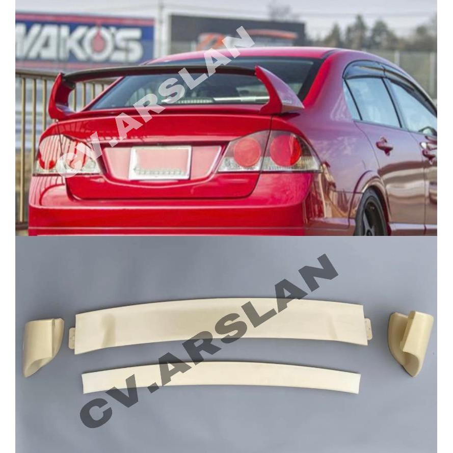 spoiler gawang universal sedan PlASTIK ABS IMPOR