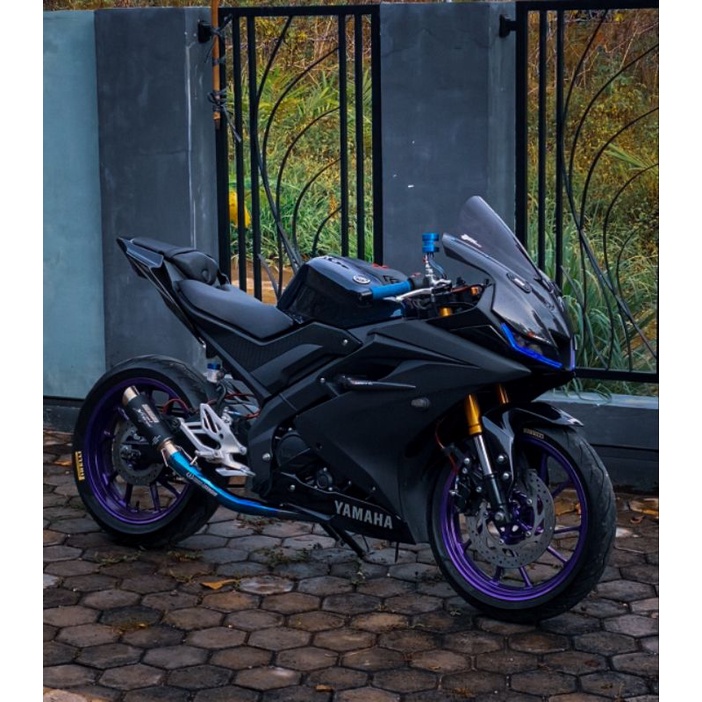 KNALPOT RACING 3 4 SUARA ORIGINAL XTHREE ALL MOTOR new model short knalpot r153 r15v2 r15m, r15v4 cb