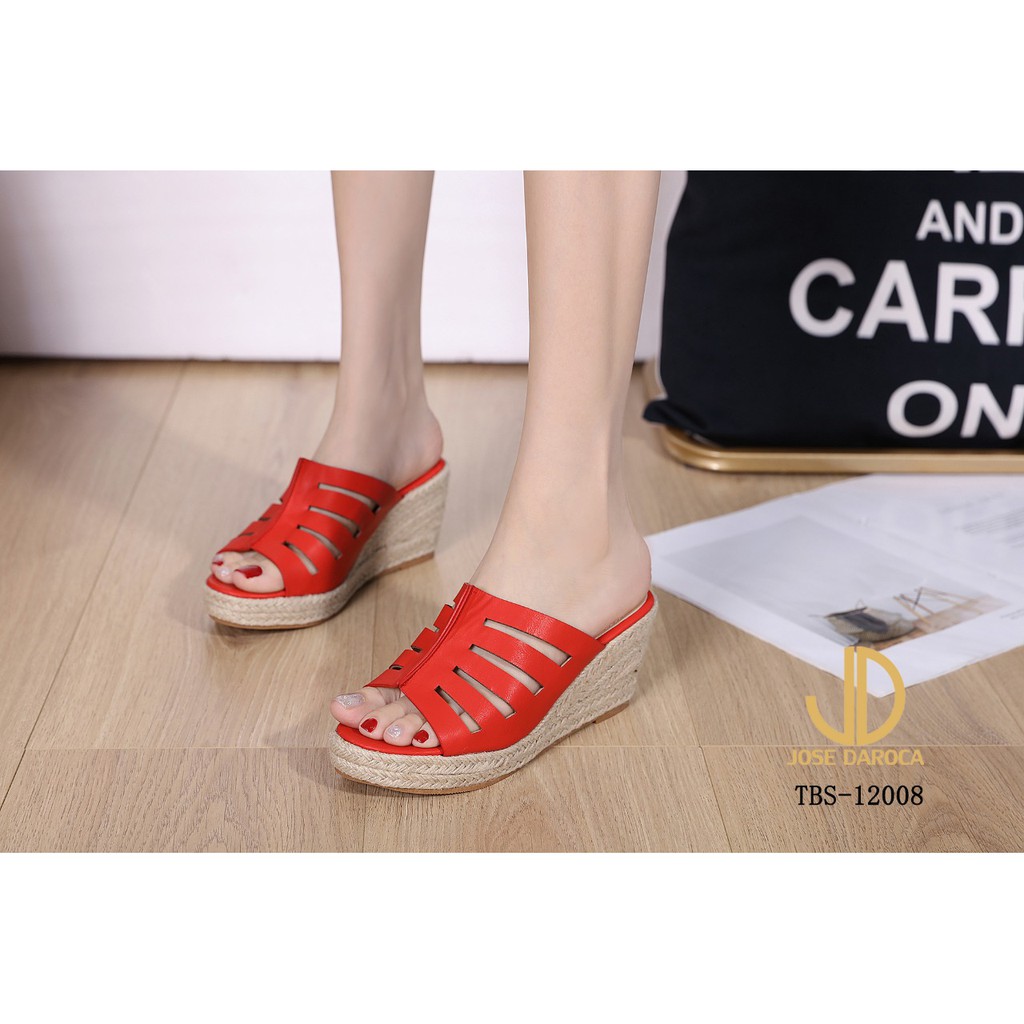 JOSE DAROCA Wedges Sandal Kulit Halus #TBS-12008# ORIGINAL