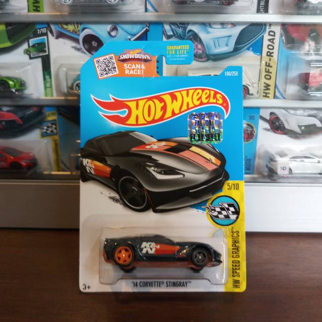 Hot Wheels 14 Corvette Stingray - Factory Sealed - Super Treasure Hunt - THS - STH