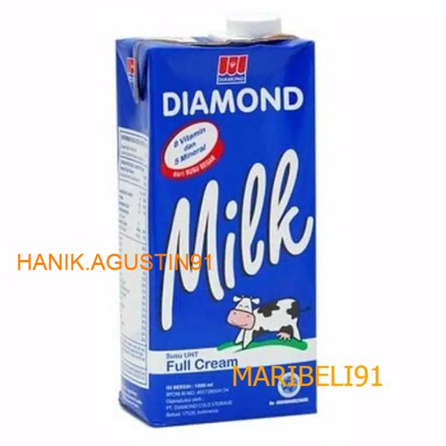 

Diamond milk susu uht fullcream 1L maribeli91