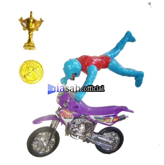 Mainan Super Racing Motor Cross Piala orang