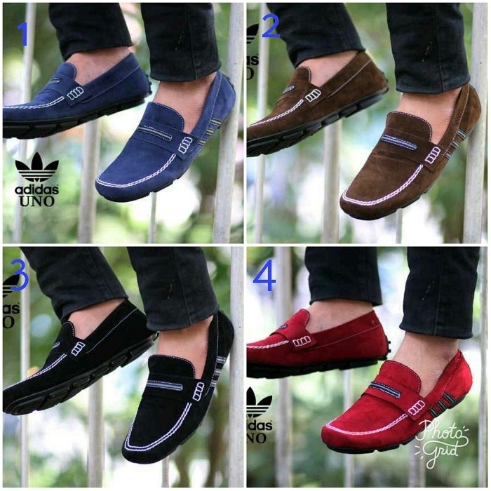 Sepatu Pria Adidas Uno Slip On Suede Formal Casual Santai