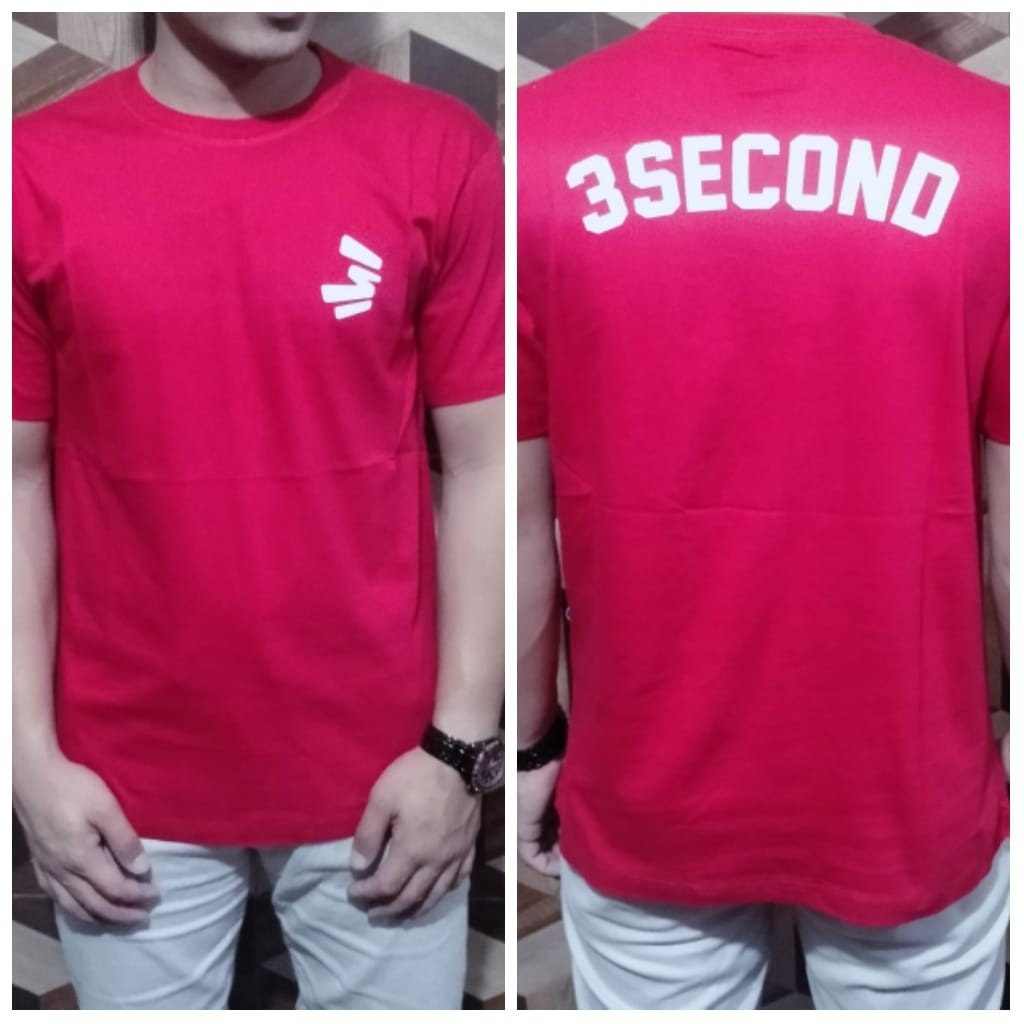 T-SHIRT PRIA KAOS DISTRO PRIA 3SECOND | BAJU PRIA DISTRO