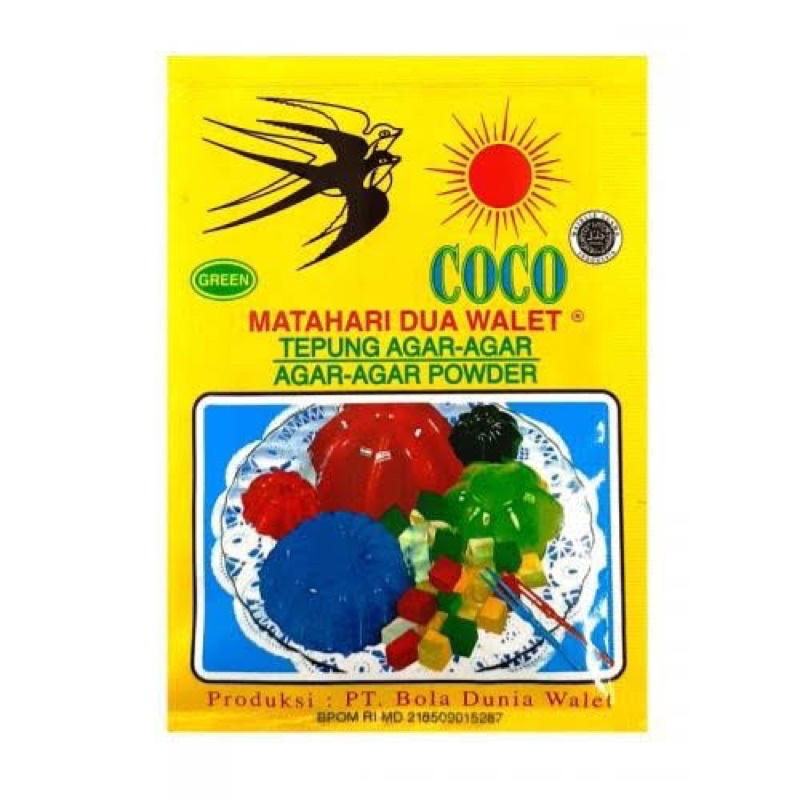 

Agar-Agar Coco Walet 1 Box Isi 12