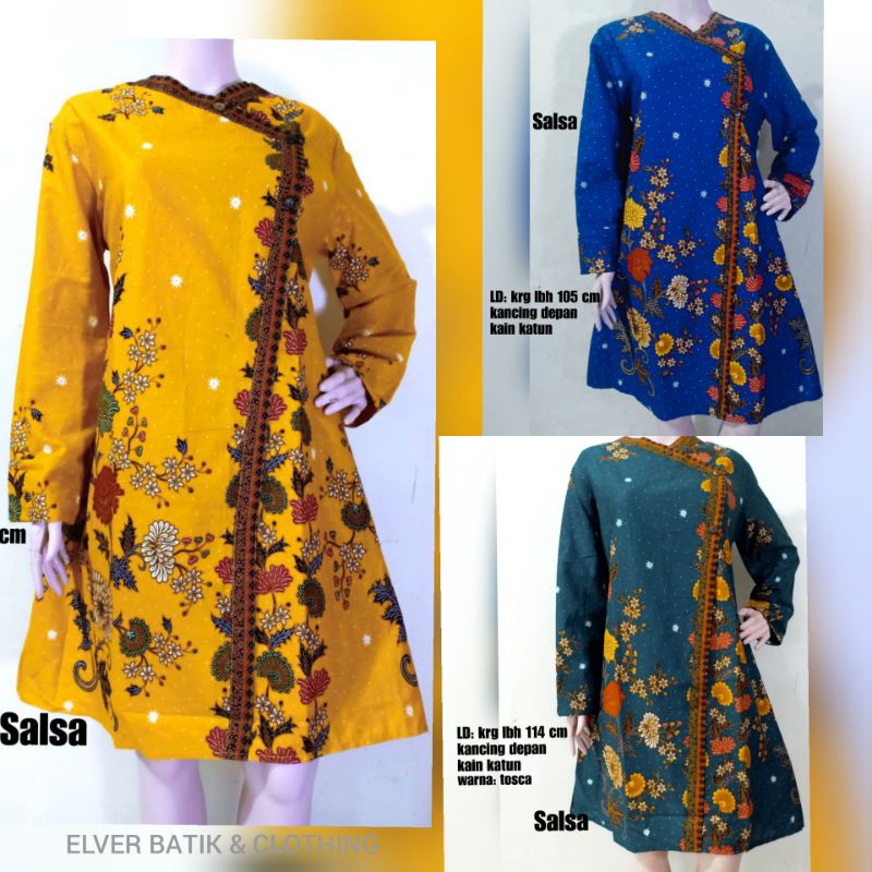 GROSIR TUNIK BATIK SALSA PREMIUM / TUNIK BATIK MODERN