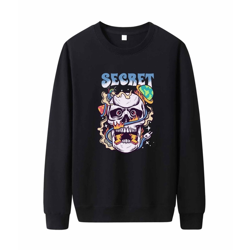 Sweater Pria Sercret Crewneck Pria M - XXL