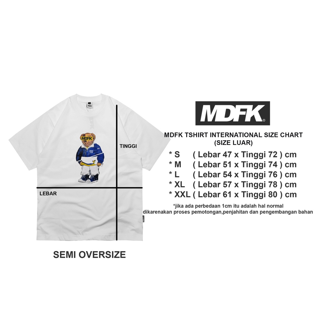 MDFK Vandal Bear T shirt (White)