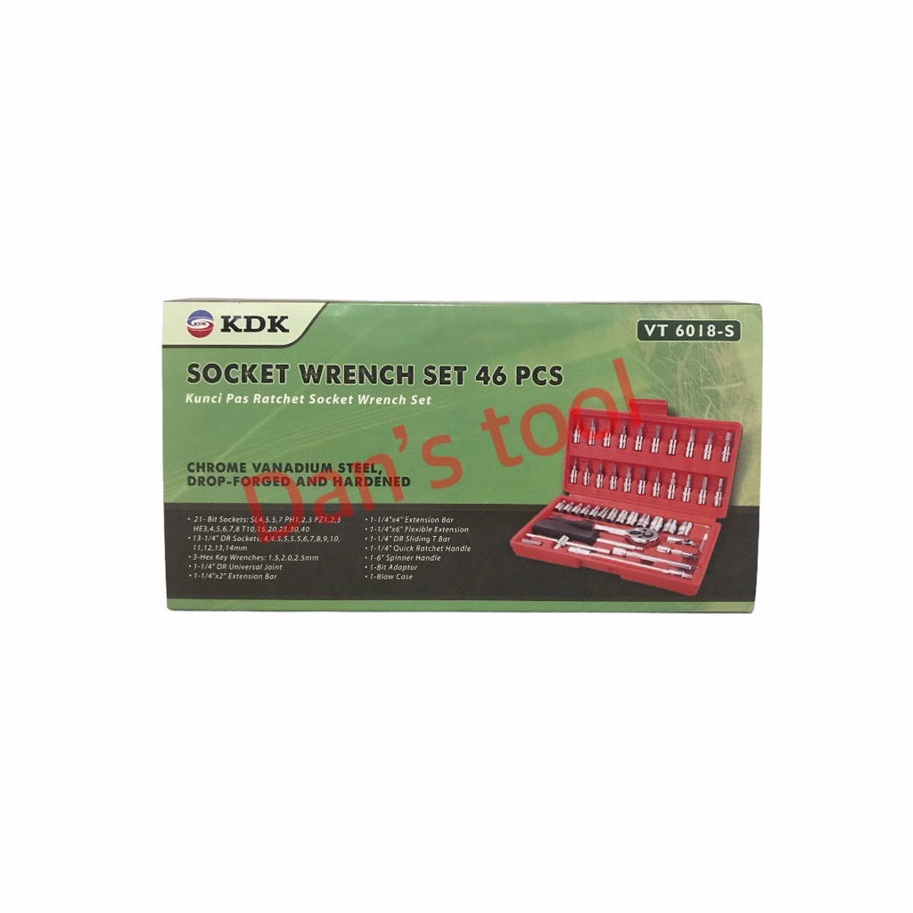 Kunci Sock 46 Pcs - Kunci Shock - Kunci Sock Serbaguna