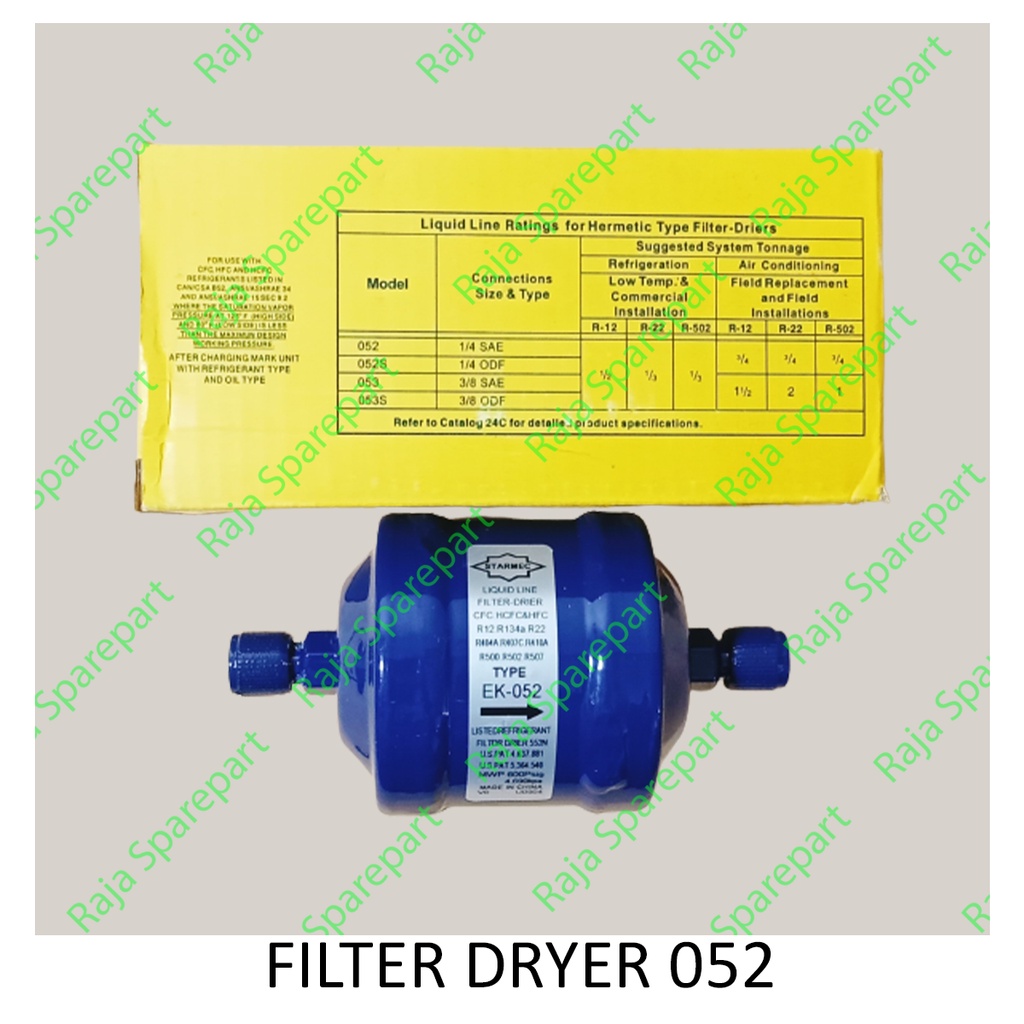 Filter Dryer 052 Inlet/Outlet 1/4&quot;