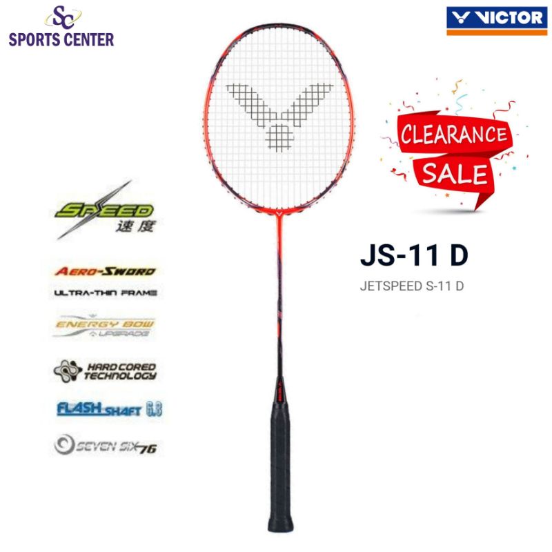 Clear Sale Raket Badminton Victor Jetspeed S 11 / JS11 / JS 11 D