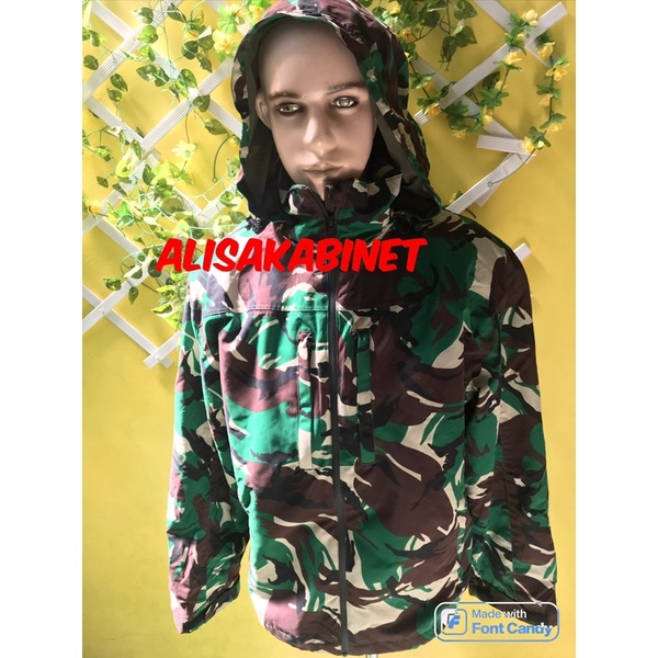 Setelan Jaket Jatah Mabes TNI Waterproof