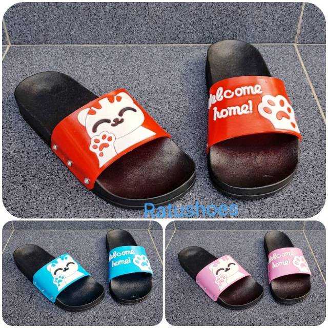 Sandal Wanita Karakter Selop / Welcome SZ37-40