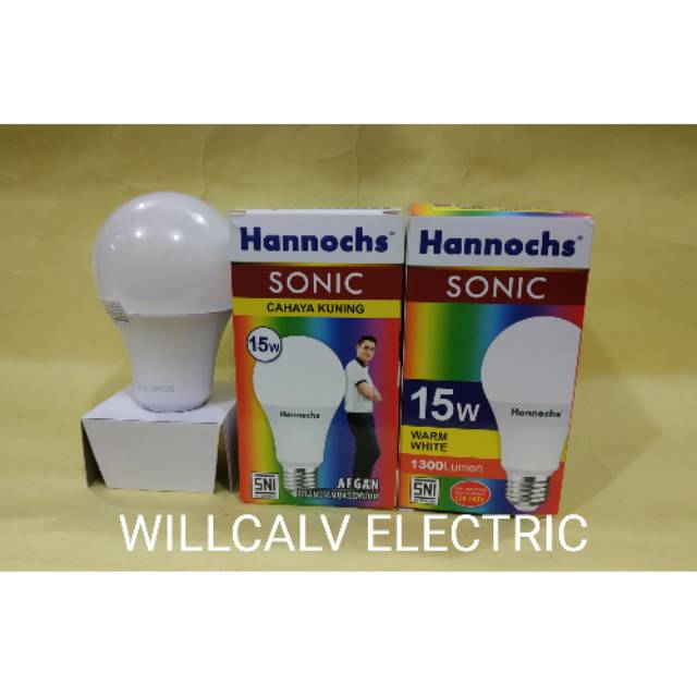 LAMPU LED HANNOCHS SONIC 15W 15WATT 15 W - LAMPU LED HANNOCH SONIC 15W 15WATT 15 W CAHAYA KUNING