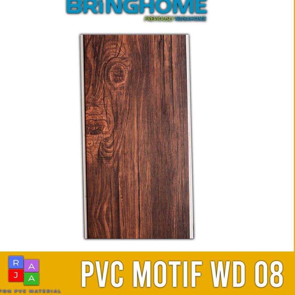(COD-SBO9 Plafon PVC Motif Mewah Kayu Doff Wood 8 Harga Permeter Segera Beli