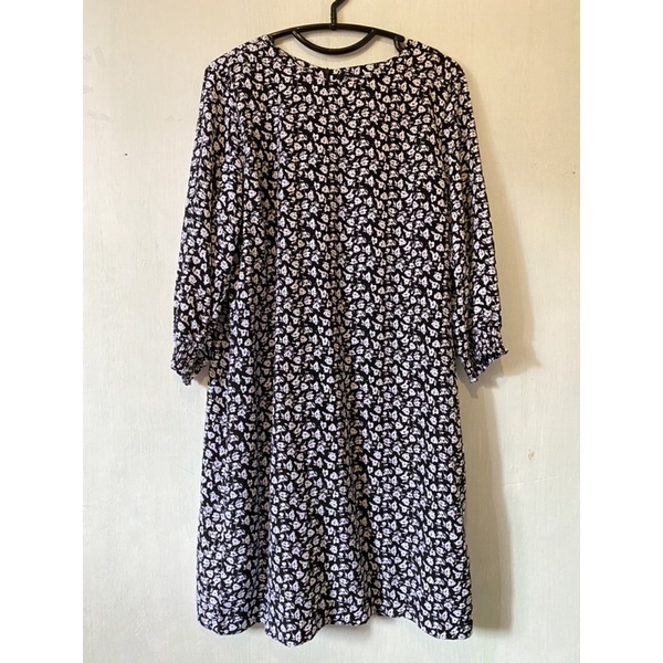 [PRELOVED] EPRISE TUNIK DRESS FLORAL BLACK XXL