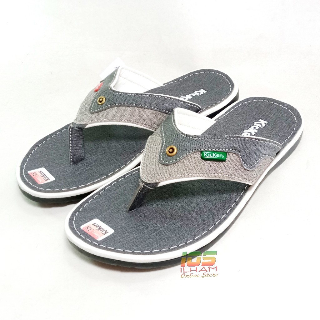 Sandal Pria Dewasa Kickers Jepit Jeans Size 38-43