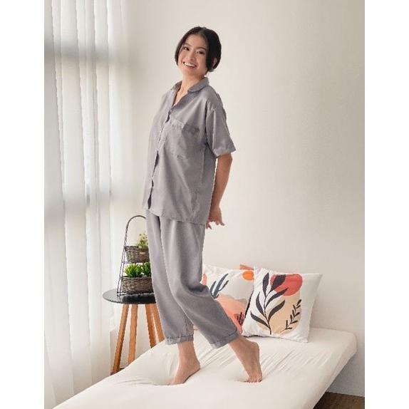Terbagus Piyo-Full Set Satin Isi Piyama Cantik Wanita Bahan 7 Korea Sp Medanbaiak.Store