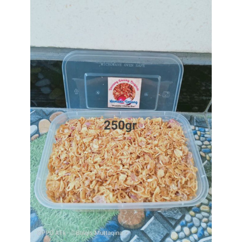 

Bawang goreng original mamake lintang 250gr thinwall box