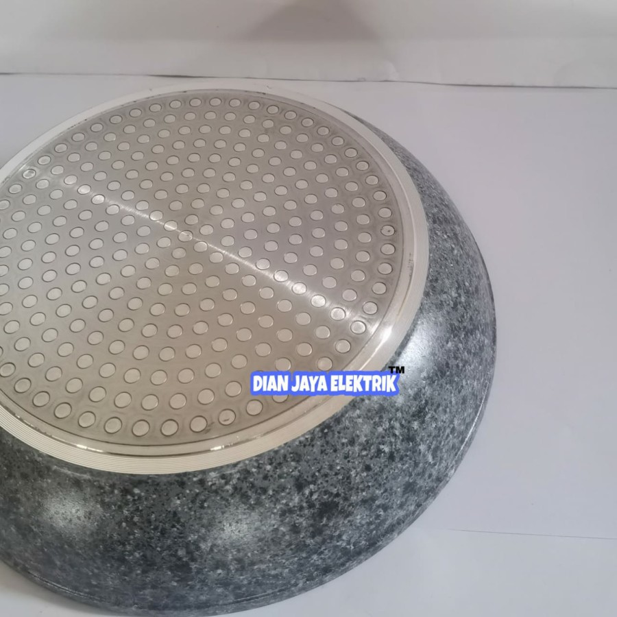 Wajan Teflon anti lengket  Marble coated/fry pan/penggorengan Yoshikawa 20 cm 22 cm