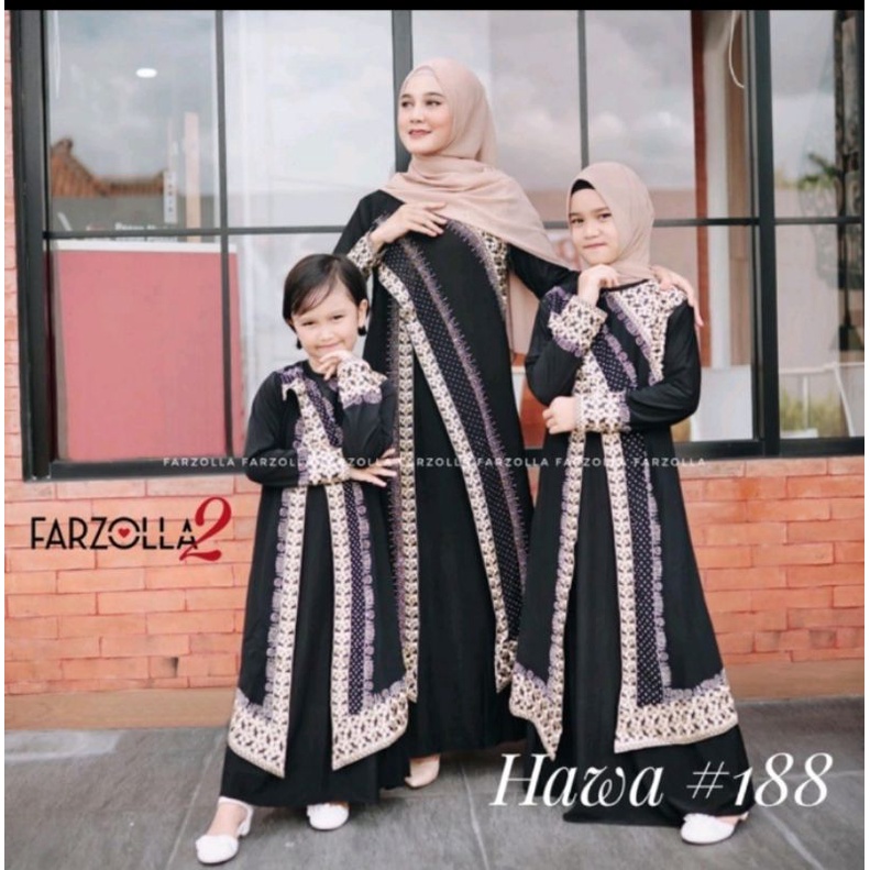 ABAYA TURKEY ANAK PEREMPUAN,ABAYA TURKEY JUBAH/ABAYA DEWASA//HAWA#188