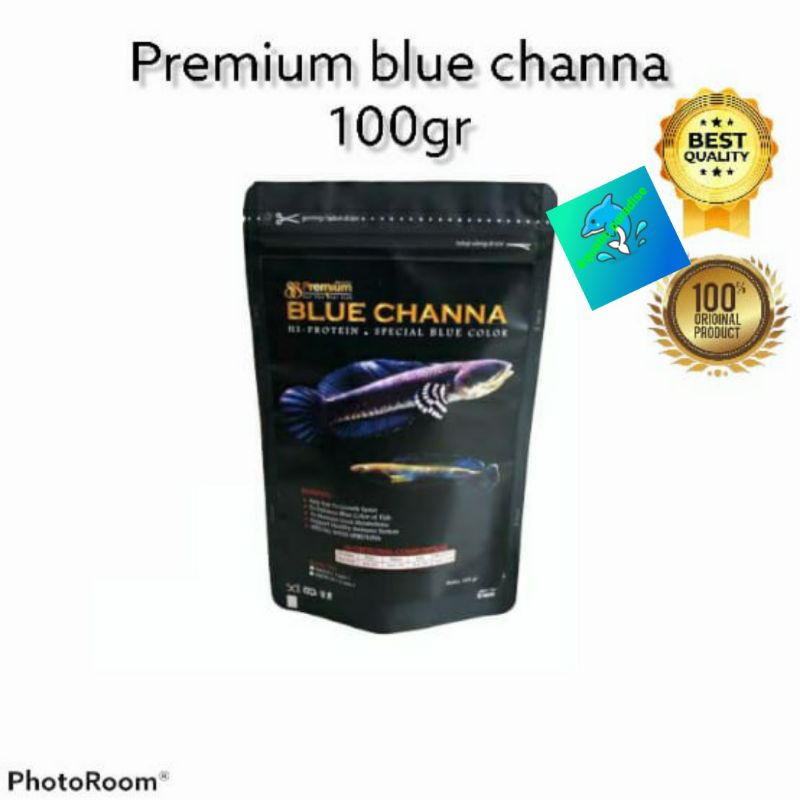 Pelet Premium Blue Channa 100g Pakan Chana Cana Andrao Pulchr