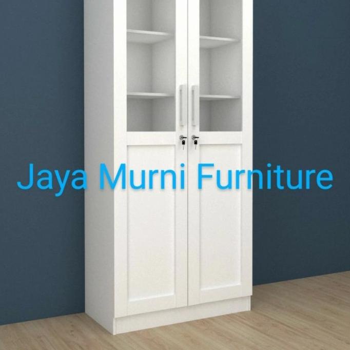 

Lemari Buku Putih Display Cabinet Dc Kea 1730 Bellisimo White Kantor Terlaris