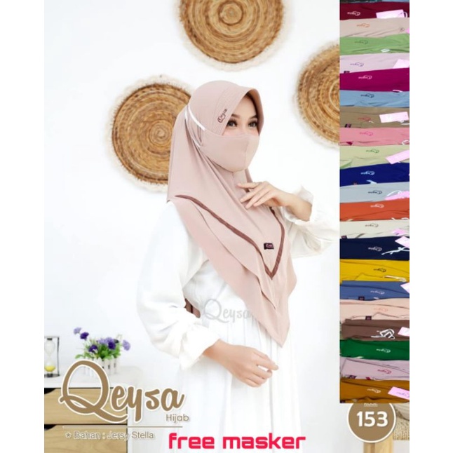 Hijab instan Free Masker By Qeysa Hijab