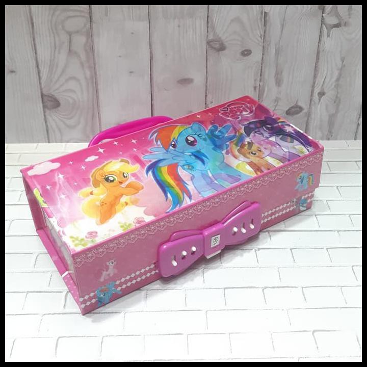 

Ready Stock Kotak Pensil 3D Kode Tingkat 2 Susun Cermin Motif Frozen Princess Cars