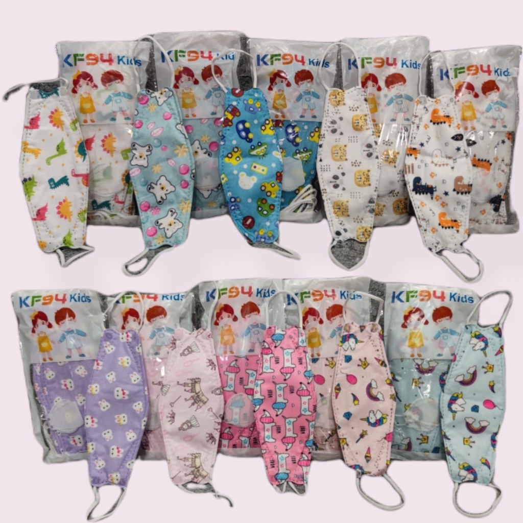 KF ANAK MOTIF  10 PC - MASKER KF94 ANAK MURAH MOTIF KIDS CHILD  BOY &amp; GIRL