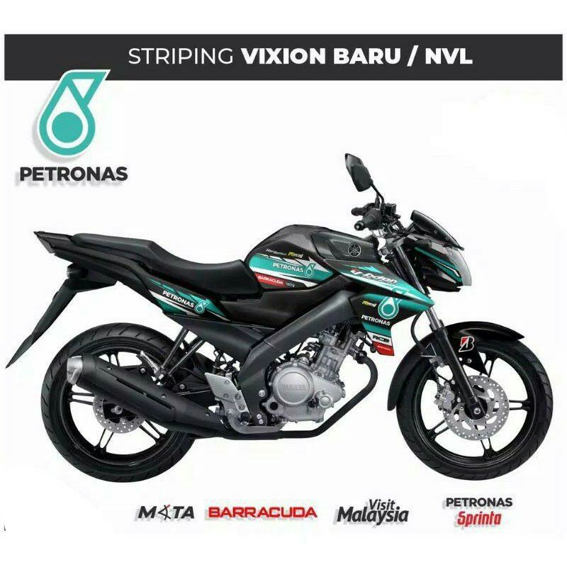 striping sticker  variasi yamaha  vixion nvl 2013-2014 petronas