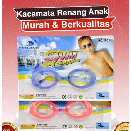 KACAMATA RENANG FEILANG / Kacamata Renang + Penutup Telinga Kacamata Renang Anti Silau - Swimming Goggle