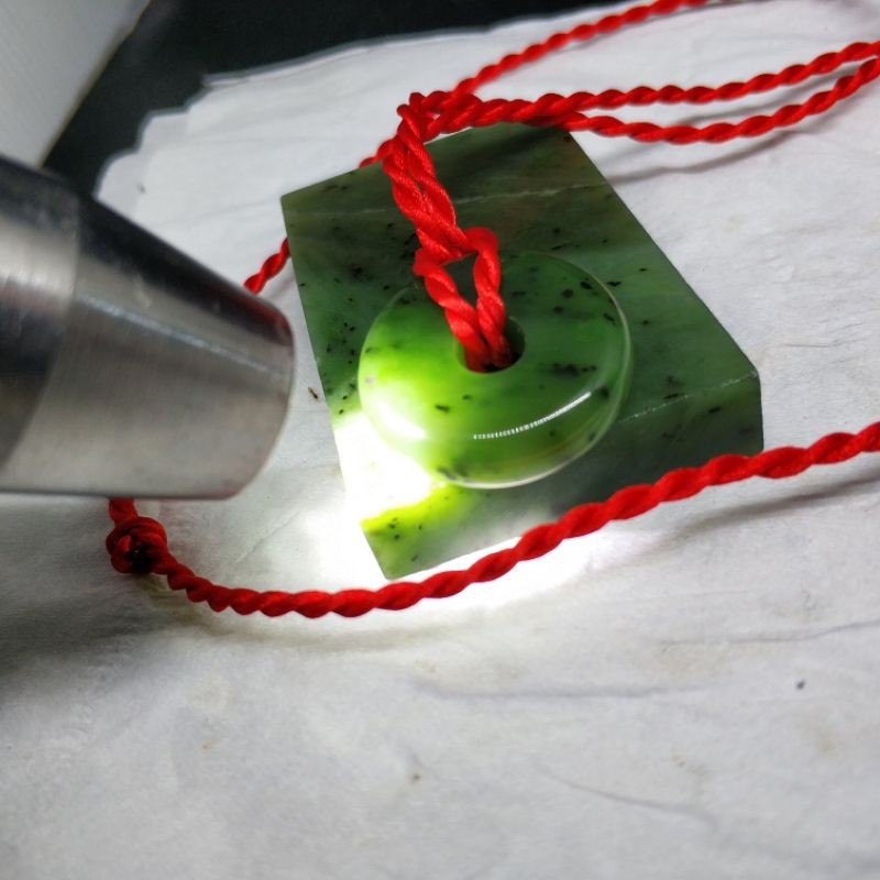 Kalung Liontin Giok Nephrite Original